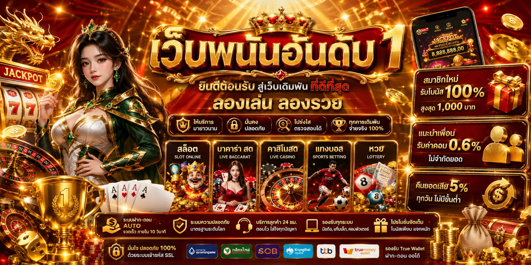 แบนเนอร์ 4KINGBET เว็บสล็อตออนไลน์อันดับ 1